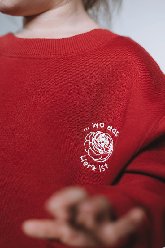 Wo Liebe wohnt - Crewneck Bordeaux Kids