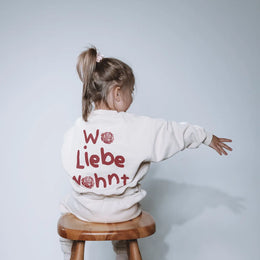 Wo Liebe wohnt - Crewneck Beige Kids