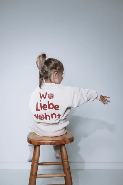 Wo Liebe wohnt - Crewneck Beige Kids