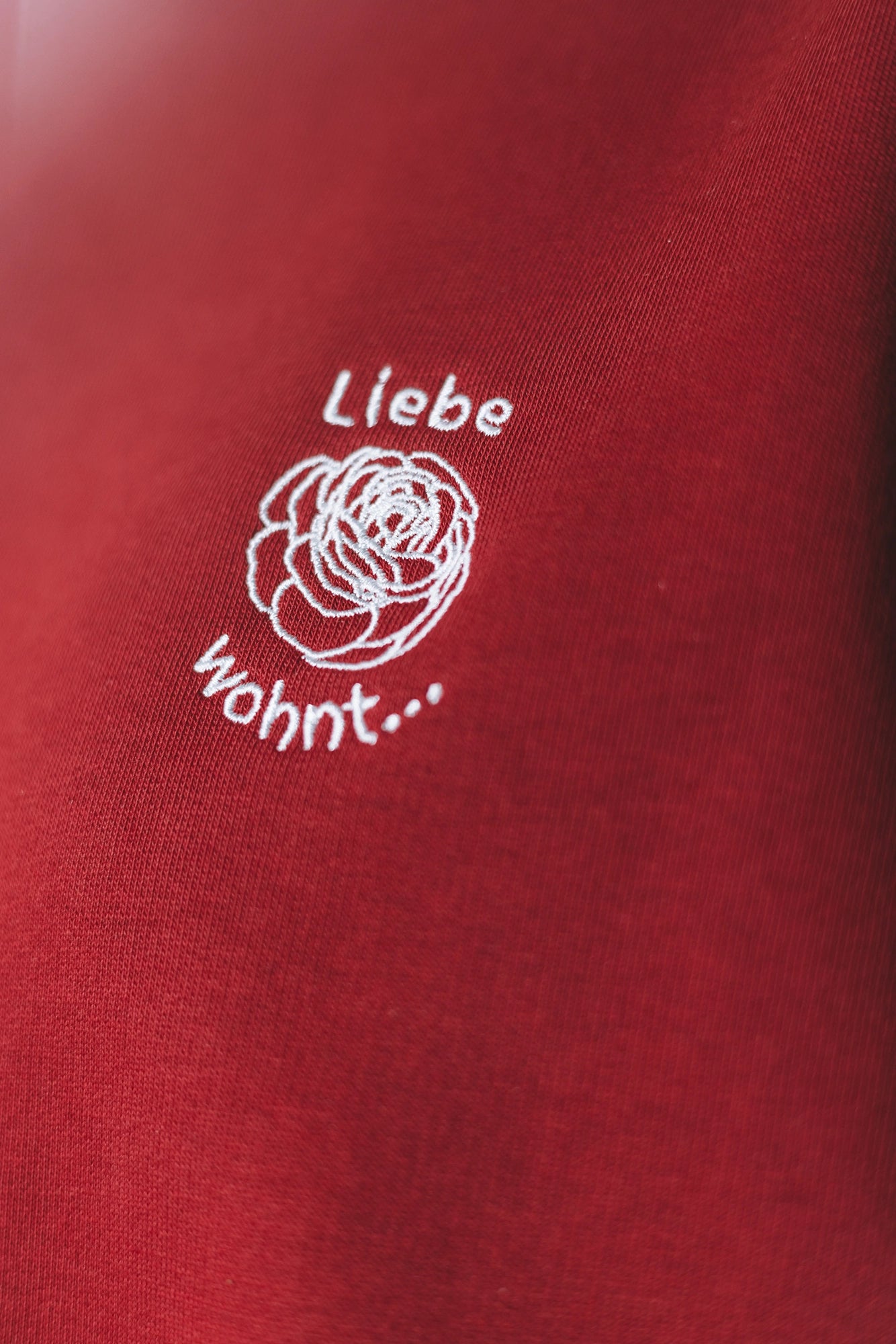 Wo Liebe wohnt - Crewneck Bordeaux