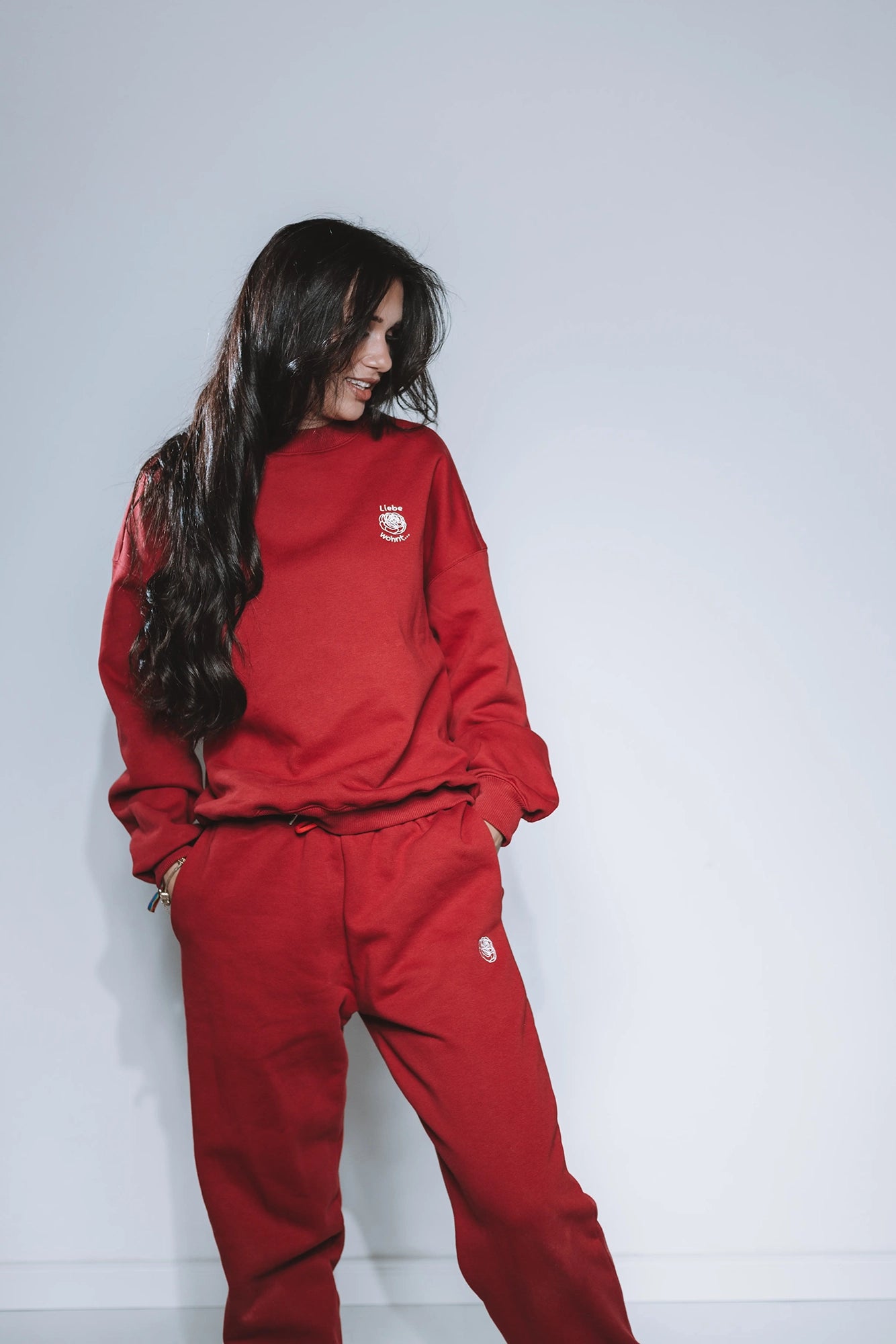 Wo Liebe wohnt - Crewneck Bordeaux